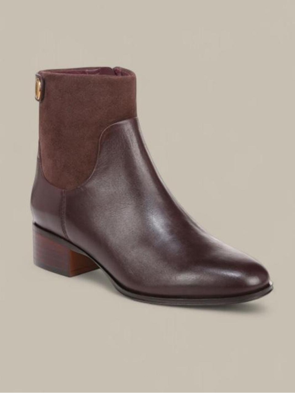 Franco Sarto Deep Chocolate Brown Ankle Booties
